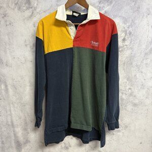Vintage Rugby Shirt Mens XL 23x28 Long Sleeve Colorblock Intuit Canada